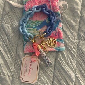 Lilly Pulitzer Chain Link Keychain Bracelet